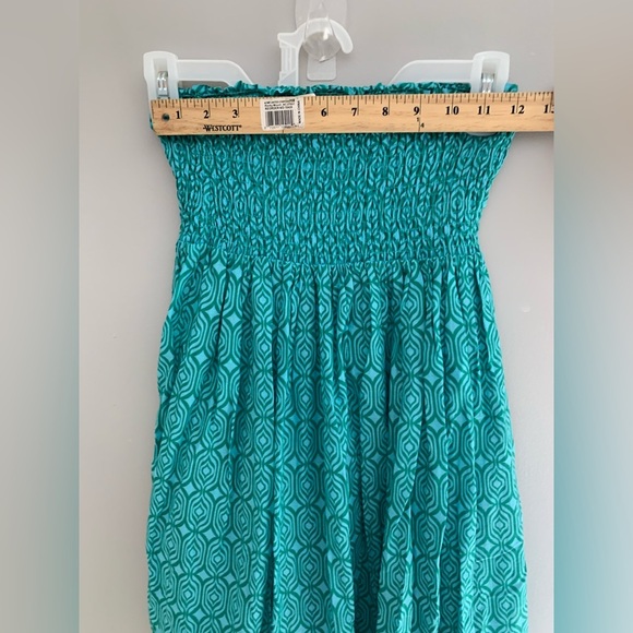 Womens Zara Geometric Long Sleeve Collared Tied Blouse & Smock Tiered Skirt SetL - Picture 13 of 15